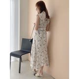 ベージュ | ミストレスフラワーワンピース | dazzlin