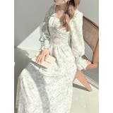 グリーン | flower bouquetワンピース | dazzlin