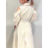 オープンショルダーデニムステッチワンピース | dazzlin | 詳細画像16