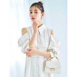 オープンショルダーデニムステッチワンピース | dazzlin | 詳細画像24