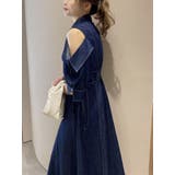 オープンショルダーデニムステッチワンピース | dazzlin | 詳細画像36