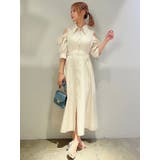 オープンショルダーデニムステッチワンピース | dazzlin | 詳細画像42