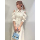 オープンショルダーデニムステッチワンピース | dazzlin | 詳細画像44