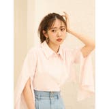 スリットスリーブクロップドシャツ | dazzlin | 詳細画像3 