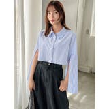 スリットスリーブクロップドシャツ | dazzlin | 詳細画像40 