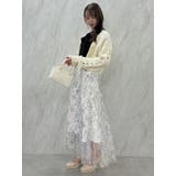 フラワーグリッターシアースカート | dazzlin | 詳細画像36 