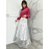 フラワーグリッターシアースカート | dazzlin | 詳細画像40 