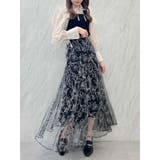 フラワーグリッターシアースカート | dazzlin | 詳細画像6 