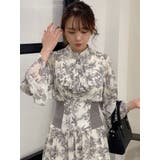 サイドリブタイフラワーワンピース | dazzlin | 詳細画像17 