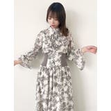 サイドリブタイフラワーワンピース | dazzlin | 詳細画像21 