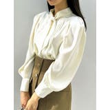 タイネックサテンブラウス | dazzlin | 詳細画像11 