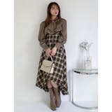 タイネックサテンブラウス | dazzlin | 詳細画像17 