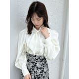 タイネックサテンブラウス | dazzlin | 詳細画像2 