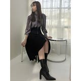 タイネックサテンブラウス | dazzlin | 詳細画像24 