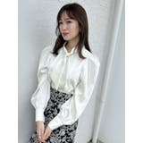 タイネックサテンブラウス | dazzlin | 詳細画像3 