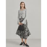 セミフレアラインジャカードスカート | dazzlin | 詳細画像3