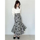 セミフレアラインジャカードスカート | dazzlin | 詳細画像6