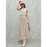 リーフフラワーレーススカート | dazzlin | 詳細画像3 