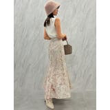 リーフフラワーレーススカート | dazzlin | 詳細画像4 