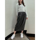 ブラック | メタリックコクーンスカート | dazzlin