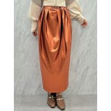 ブラウン | メタリックコクーンスカート | dazzlin