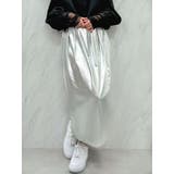 シルバー | メタリックコクーンスカート | dazzlin