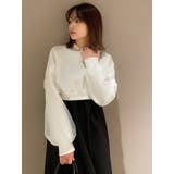 チュールスリーブロゴプルオーバー | dazzlin | 詳細画像1 