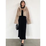 ショートビットフェイクファーコート | dazzlin | 詳細画像15 