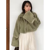 ショートビットフェイクファーコート | dazzlin | 詳細画像32 