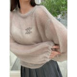 スクエアロゴブローチ | dazzlin | 詳細画像17 