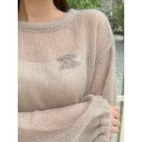 スクエアロゴブローチ | dazzlin | 詳細画像19 