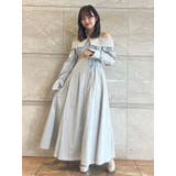 ウエストタックオフショルシャツワンピース | dazzlin | 詳細画像19