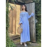 ウエストタックオフショルシャツワンピース | dazzlin | 詳細画像32
