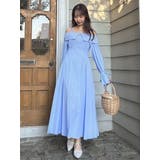 ウエストタックオフショルシャツワンピース | dazzlin | 詳細画像34