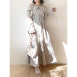 ウエストタックオフショルシャツワンピース | dazzlin | 詳細画像38