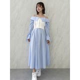 ウエストタックオフショルシャツワンピース | dazzlin | 詳細画像49