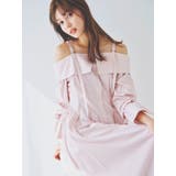 ウエストタックオフショルシャツワンピース | dazzlin | 詳細画像6