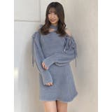 ショルダーリボンシャギーミニワンピース | dazzlin | 詳細画像20