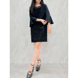 ジャカード切替サックワンピース | dazzlin | 詳細画像3 