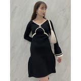 カーデレイヤーバックオープンミニワンピース | dazzlin | 詳細画像5