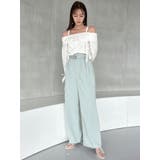 キャンディースリーブオフショルシャツブラウス | dazzlin | 詳細画像10 