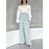 キャンディースリーブオフショルシャツブラウス | dazzlin | 詳細画像11 