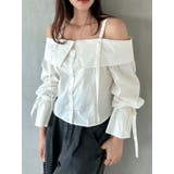 キャンディースリーブオフショルシャツブラウス | dazzlin | 詳細画像12 