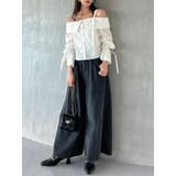 キャンディースリーブオフショルシャツブラウス | dazzlin | 詳細画像15 