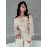 キャンディースリーブオフショルシャツブラウス | dazzlin | 詳細画像25 