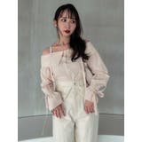 キャンディースリーブオフショルシャツブラウス | dazzlin | 詳細画像26 