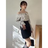 キャンディースリーブオフショルシャツブラウス | dazzlin | 詳細画像35 