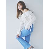 キャンディースリーブオフショルシャツブラウス | dazzlin | 詳細画像4 