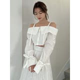 キャンディースリーブオフショルシャツブラウス | dazzlin | 詳細画像42 