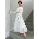 キャンディースリーブオフショルシャツブラウス | dazzlin | 詳細画像47 